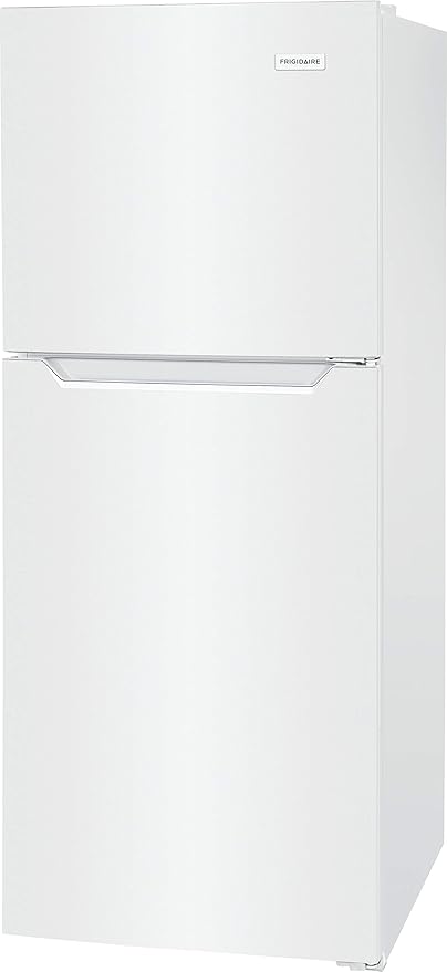 Frigidaire 10.1 Cu. Ft. Compact ADA Top Freezer Refrigerator in White with Electronic Control Panel, Reversible Door Swing, ENERGY STAR