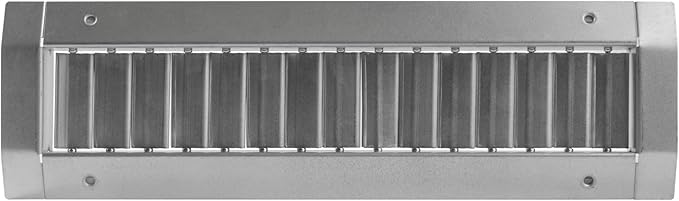 13" x 3" Grille for Round Spiral Duct - Galvanized Steel Register Vent Cover for HVAC Ducting System - 1 Way Adjustable Louver Blades - Air Duct Ventilation Grill Conditioner/Air Exhaust