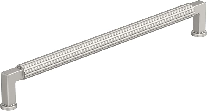 Amerock Ballard 10-1/16 inch (256mm) Center-to-Center Satin Nickel Cabinet Pull, BP37648G10