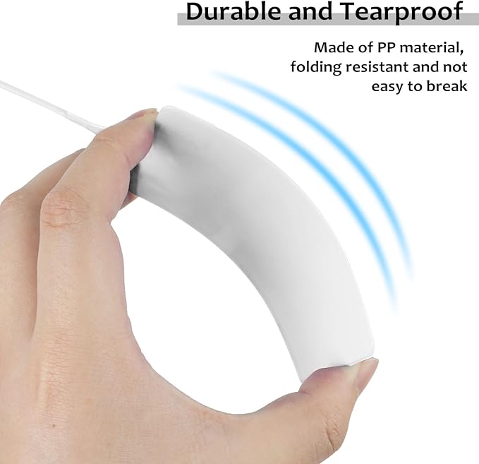 100 Plastic Waterproof Shipping Tags with One Marker Pen (White)