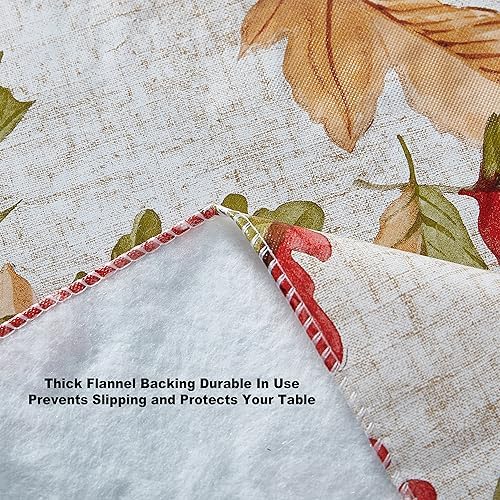 Newbridge Thanksgiving Rustic Acorn & Leaf 60x120 Inch Rectangle Tablecloth