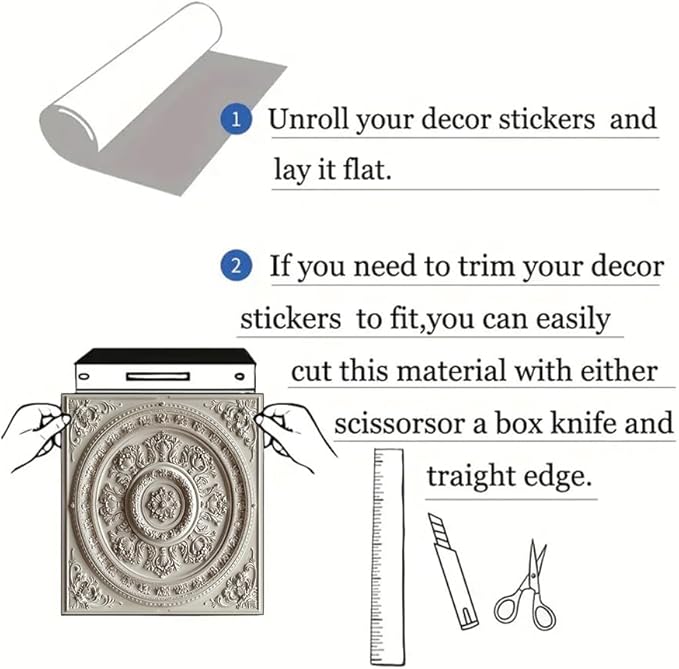 2D Flat White Ornamental Floral Round Pattern Dishwasher Magnetic Cover 23x26 InchClassic Relief Design Universal Appliance Magnet for Kitchen Decor