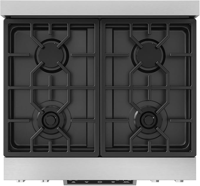 Gordon Ramsay by THOR Kitchen 30 Inch Professional Gas Range with Tilt Panel Touch Control in Stainless Steel