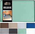 GORILLA GRIP Waterproof Silicone Under Sink Mat with Raised Lip for Kitchen and Bathroom, 28 x 22 in, Cabinet Shelf Liner Stay in Place Mats Dishwasher Safe Drawer Liner, Organizer Tray, Mint