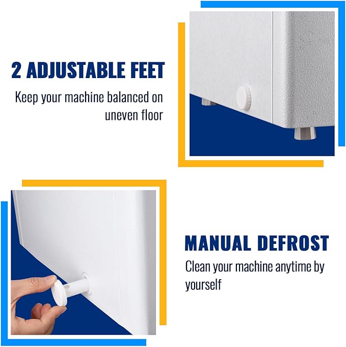 Chest Freezer 3.5 cu ft Small Deep Freezer Mini Freezers Free-Standing Top Door Freezer Removable Basket and Adjustable 7 Thermostat for Garage Apartment Kitchen White