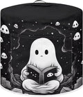 TODIYADDU Black Cute Ghost Pressure Cooker Cover for Women Trendy Instant Pot Cover with Top Handle and Pocket Kitchen Appliance Cover Dust Cover for 8 Quart Instant Pot and Extra Accessories Gifts