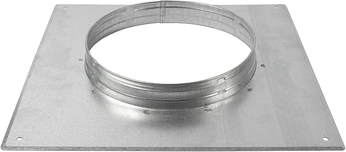 Repa Market 8 Inch Round Duct Flange/Galvanized Steel Vent Connector Plate/Wall or Ceiling Mount Adapter/for Dryer Hose & HVAC – Heavy Duty Air Return, Heating Cooling Exhaust Ventilation Cover