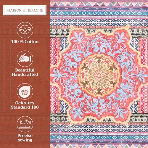 Maison d' Hermine Placemats Set of 4 Reusable 100% Cotton (13"x19")