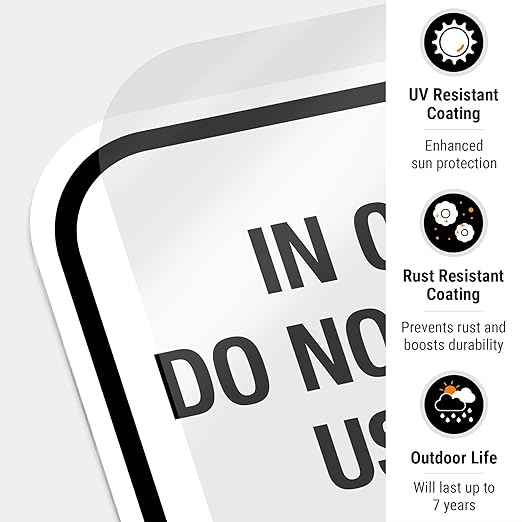 in Case of Fire Do Not Use Elevator Use The Stairs Bilingual Sign, Fire Safety Sign, 12x18 Inches, Rust Free .063 Aluminum, Fade Resistant, Made in USA