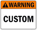 Custom warning Sign, Ansi Sign, Osha Compliant, 24x30 Inches, Rust Free .063 Aluminum, Fade Resistant, Made in USA by My Sign Center