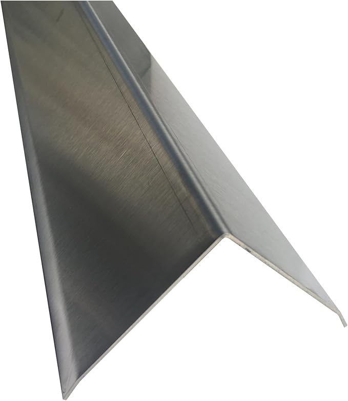 Brushed 304 Stainless Steel Corner Guards, 48" Wall Protectors, 20ga & 16ga, Available in 1/2" to 4", Multi-Pack Options (1, 2, 5, or 10) (1, 4 x 4, 16ga, with Hug Edges)