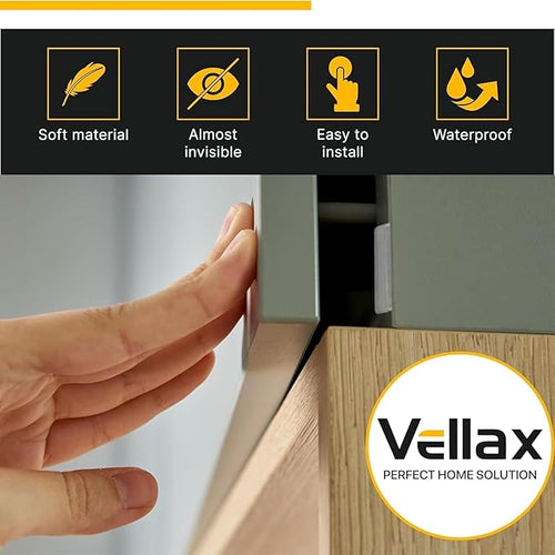 128 Clear Cabinet Bumper Pads – Self-Adhesive Silicone Set with 5 Unique Shapes for Doors, Drawers & Furniture – Premium Sound Dampening Pads for Surface Protection