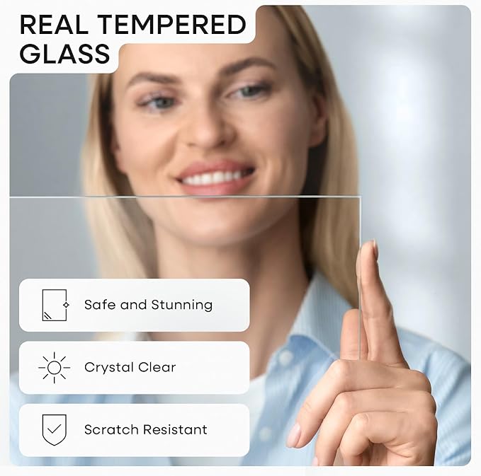 Homeforia 12x12 Picture Frame Gold, High End Metal 12 x 12 Square Poster Frame with Mat 10 x 10 Photo, 12x12 Frame Matted to 10x10 Print, 12by12 Gold Hanging Frames, Tempered Glass, Wall Kit, Set of 4