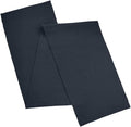 AVKA Studio 100% Cotton Ribbed Table Runner - Pack of 1-13 x 72 Inches - Bluish Grey - Dining Or Kitchen Table Runner Thick Construction for Everyday Use, Picnics, Outdoor Table, Parties, etc