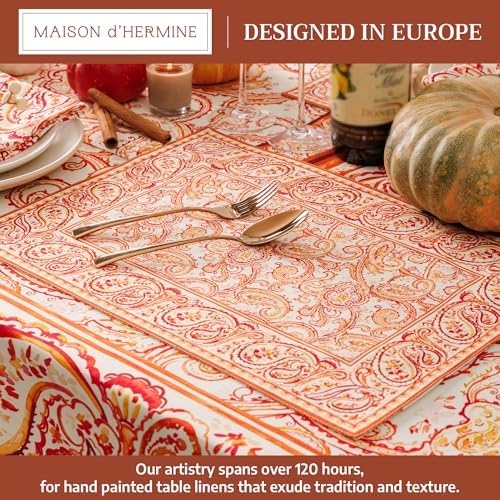 Maison d' Hermine Placemats Set of 4 Reusable 100% Cotton (13"x19")