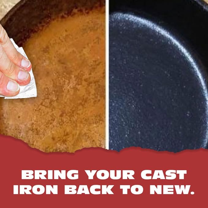 Knapp Made Cast Iron Seasoning Wax and Carbon Steel Seasoning Wax - 2 Oz Unique Blend of Natural Oils and Beeswax - Restore Cast Iron, Steel, Cutting Board, Kitchenware (2 Pack)