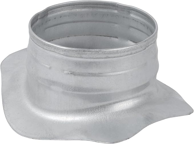 Galvanized Steel Saddle Takeoff – Round 90 Degree Splitter for 10” Duct with 4" Outlet Branch Connector - Range Hood Duct Adapter - Heavy Duty Supply/Exhaust Air Ventilation Duct Work Collar