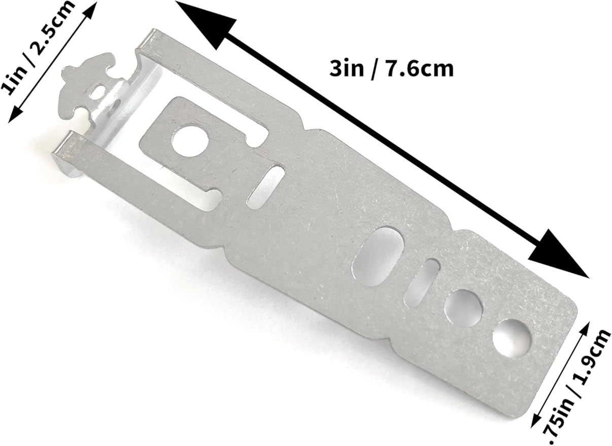 2-Pack Rust Resistant Stainless Steel WD01X27759 Dishwasher Mounting Brackets for GE