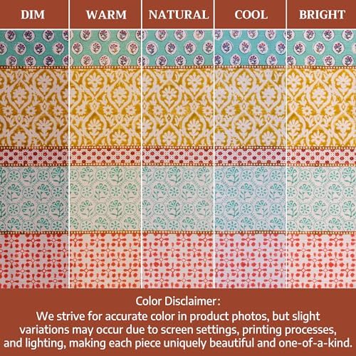 Maison d' Hermine Placemats Set of 4 Reusable 100% Cotton (13"x19")
