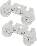 Dishwasher Lower Rack Wheel Kit (2-Pack) - Easy Snap Installation Replacement for WPW10082868, W10082868 - Smooth Quiet Rolling