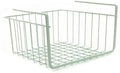 Modern Home Under Shelf Wire Storage Baskets – Hanging Organizer Rack for Cabinet, Pantry, or Closet – White Metal Basket for Kitchen, Towels, or Office – No Tools Required (11")