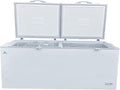Commercial Freezer Chest freezer 24 cubic feet, 77 inches Long, ice cream freezer large capacity, NSF certified, White Solid 2 door w Storage Baskets XF-750 dup1