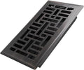 4x8 Inches Heavy Duty Walkable Floor Register Easy Adjust Air Supply Lever Floor Vents - Seattle Design - Vent Cover for Home Floor - Oil Rubbed Bronze