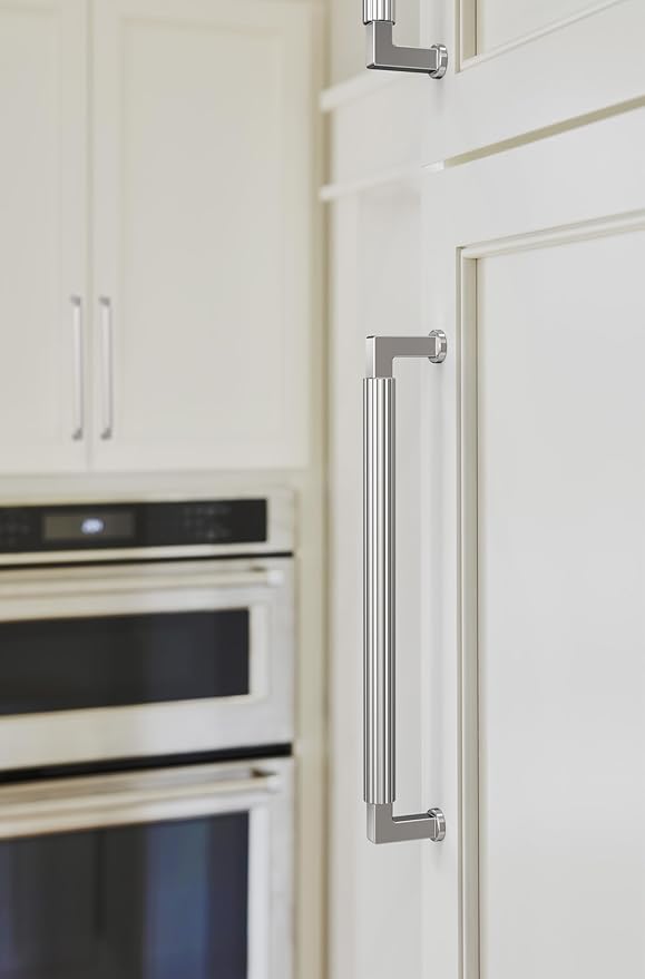 Amerock Ballard 8-13/16 inch (224mm) Center-to-Center Polished Chrome Cabinet Pull, BP3764726