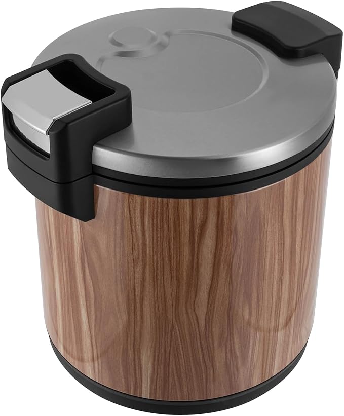 120 Cup Large Capacity Commercial Rice Cooker Warmer with Nonstick Inner Pot, Adjust Temper Soup Warmers Sushi Rice Warmer for Restaurant Party Family, Only Warm Function (Wood Grain Style)