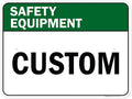 Custom Safety Equipment Sign, Ansi Sign, Osha Compliant, 18x24 Inches, Rust Free .063 Aluminum, Fade Resistant, Made in USA by My Sign Center