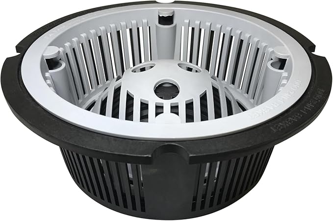 RectorSeal Guardian Drain Lock GDLDUO4500BSKR Duo 2-in-1 Basket Round Commercial Floor Sink Strainer, 9.5 Inch