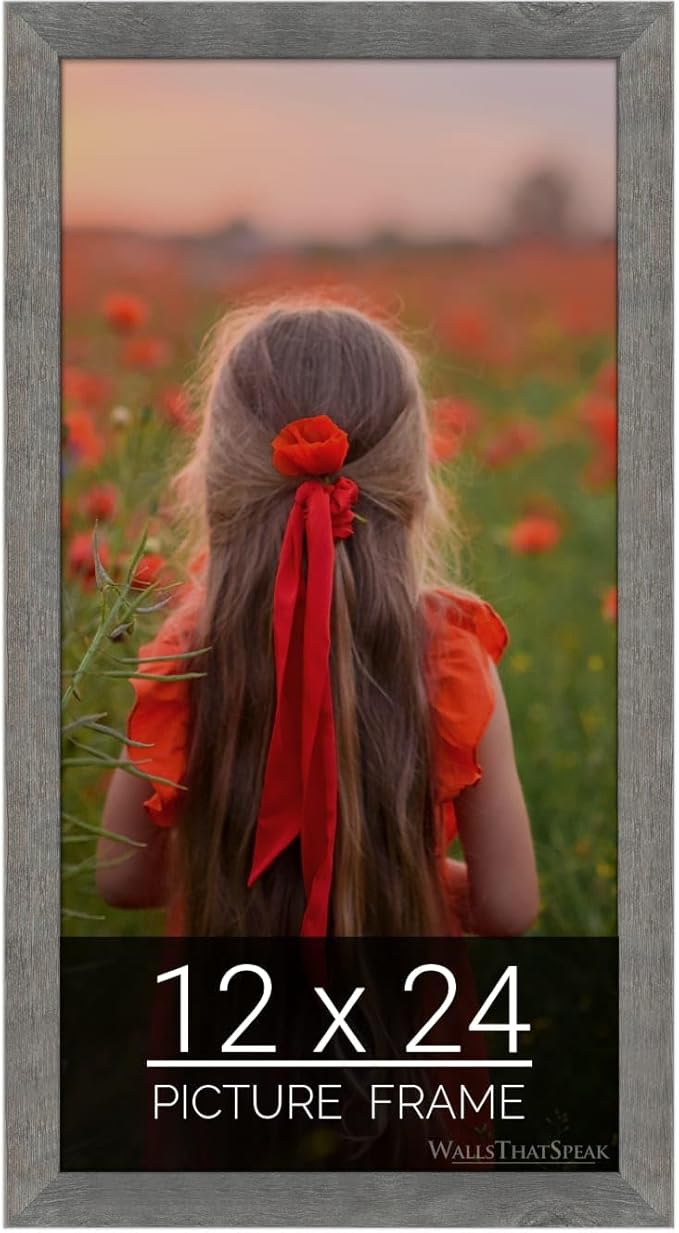 wallsthatspeak 12x24 American Barn Picture Frame for Puzzles Posters Photos or Artwork