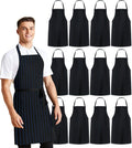 Aprons for Men - 100% Polyester Chef Apron Women with Extra Long Ties - Cooking Aprons for Women & Mens Apron