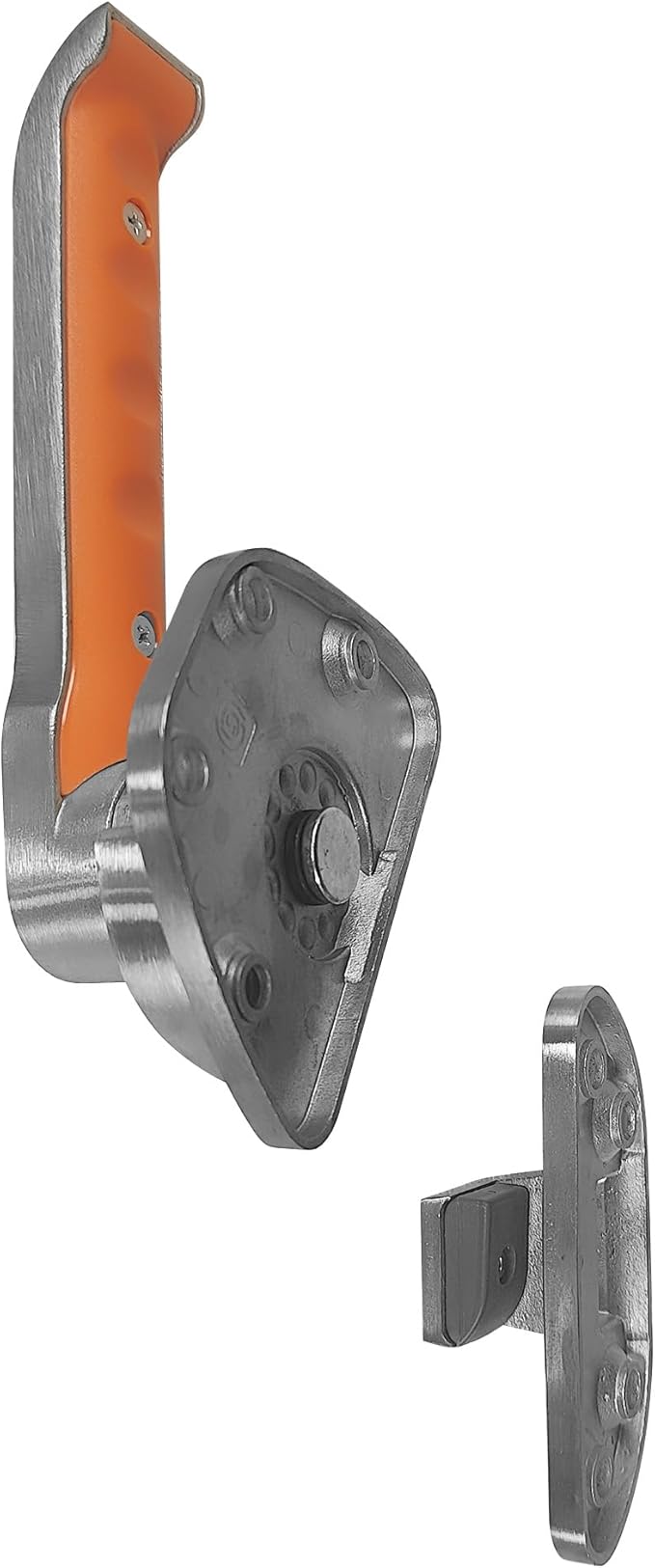 Steam Cabinet Door Handle Stainless Steel Cooler Steam Cupboard Door Latch Steamer Oven Cabinet Door Handle Kitchenware Accessories (Left)