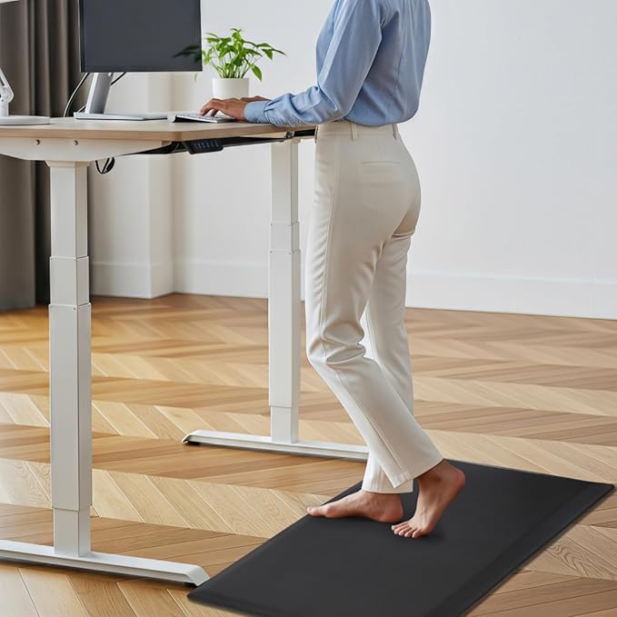 QSY Kitchen Anti Fatigue Floor Mats,Comfort Cushioned Standing Rugs,Waterproof，Non-Slip Memory Foam Kitchen Mats for Floor，39x20x0.75 Inch