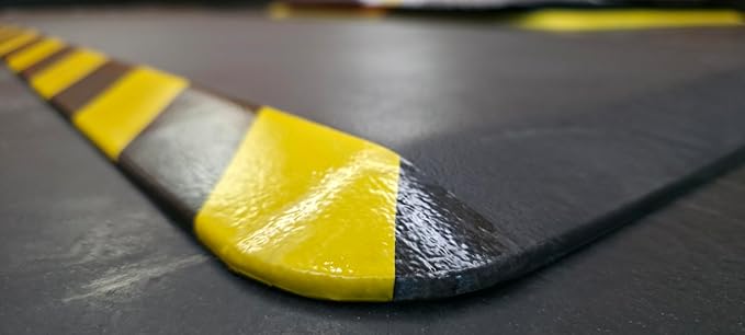 Rhino Mats, Anti-fatigue Mat Industrial, Ergonomic Safety Yellow Floor Mat, 2’ x 3’, Non-Slip Workstation Industrial Floor Mat for Back Pain