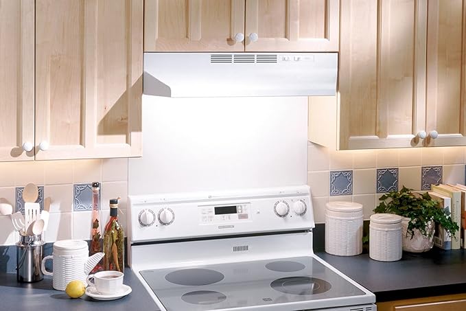 Broan-NuTone 412401 Non-Ducted Under-Cabinet Ductless Range Hood Insert, 24-Inch, White