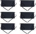 BOHARERS Waist Apron with 3 Pockets - Black Waitress Waiter Server Short Aprons