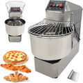 Commercial Stand Dough Mixer 40L Spiral Mixer Double Action Double Speed Stand Pizza Mixing Machine Dough Kneading Machine with Security Shield for Kitchen Restaurant Bakery Pizzeria