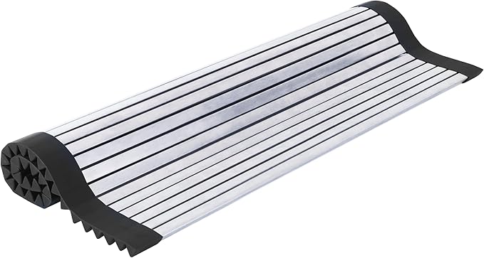304 Stainless Steel Rollable Cutting Board – Space-Saving Over-the-Sink Workstation for RVs and Small Kitchens – Rust-Proof Heat Resistant Dishwasher Safe Non-Slip Multi-Use Prep Mat (17.8" L x 13" W)