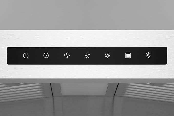 Hauslane Range Hood 30" Under Cabinet,3-Way Venting Kitchen Range Hood | Heavy Duty Hood Range, Quiet Vent Hood | Dishwasher Safe Baffle Filters, Stainless Steel Range Hoods PS60