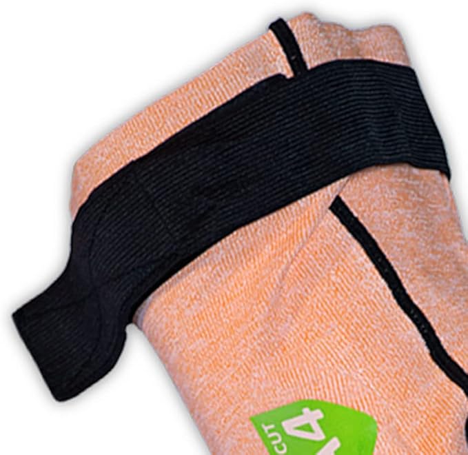 MAGID M-GARD DX Technology ANSI A4 Cut-Resistant Arm Sleeve with Thumb Slot, 24 Pair, 22” Length, Orange