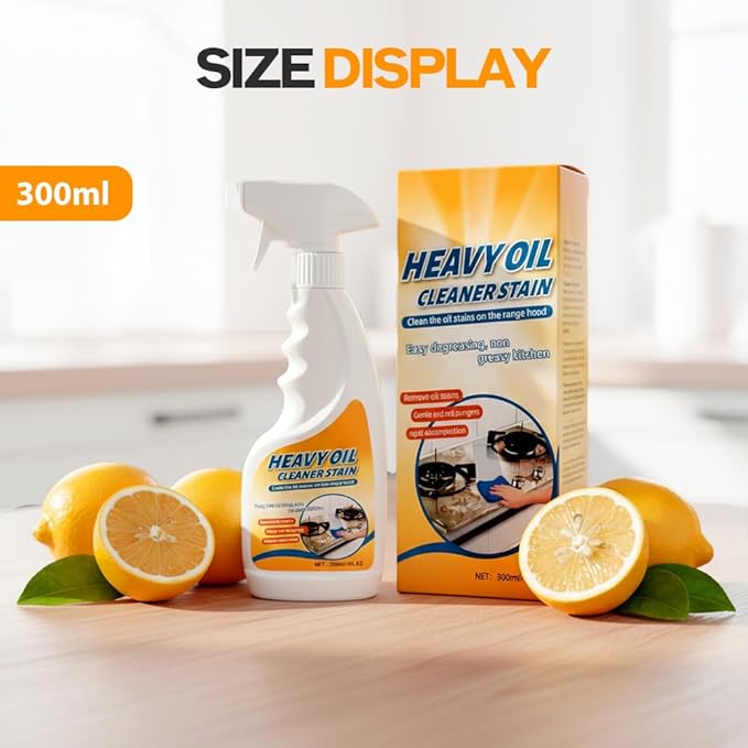 Heavy Oil Multi Purpose Cleaner Stain, Effective Multi-Purpose Cleaner with Kitchen Cleaning Sponges for Household, Oven, Stove, Range Hood, Sink, Heavy Oil Cleane (2PCS)