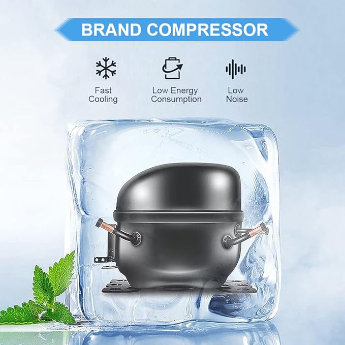 0.8 Cu.Ft Ultra Low Temperature Freezer -123 °F, Portable Lab Cryogenic Freezer Refrigerator Digital Display, Silent Operation & Compact Size, Lab Freezers for Research/Biotech Use/Sample Preservation