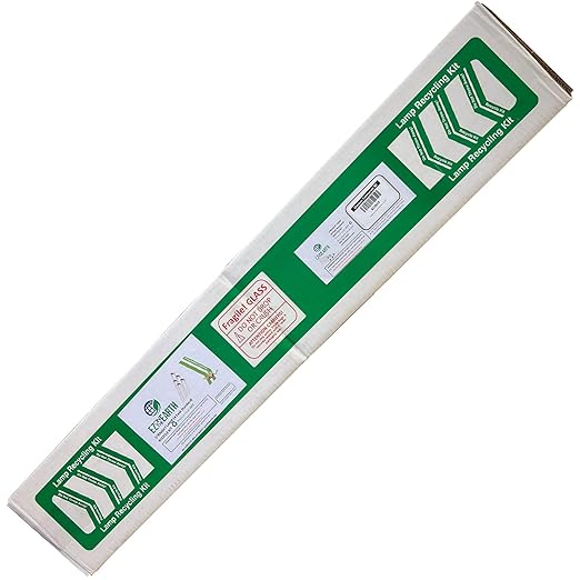 Recycling Box for Straight Lamps – Prepaid | Mail Back Recycle Kit That Holds up to 27 x T12 Tube Lights or 64 x T8 Fluorescent Tubes - (4 Foot Standard Box)