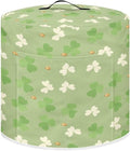 Pressure Cooker Cover for Women,Green Leaf Leave Insulated Rice Cooker Cover with Easy to Clean Lining Stain Resistant Dust Cover with Pockets for Instant Pot 3 Quart Appliance Cover