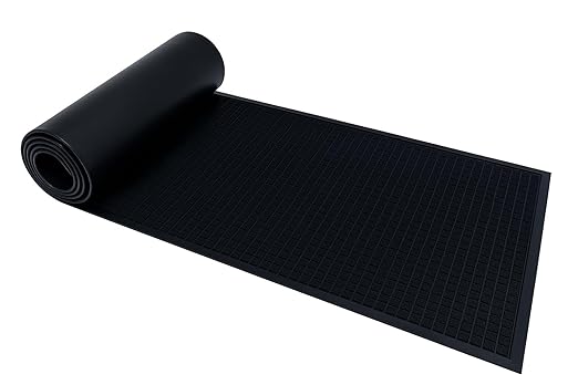Guardian WaterGuard Indoor/Outdoor Wiper Scraper Floor Mat, Rubber/Nylon, 4'x10', Charcoal
