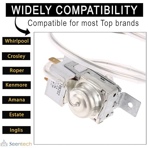 Lifetime 2198202 Refrigerator Cold Control Thermostat by Seentech Easy to Install - Exact Fit for Whirlpool,Kenmore Refrigerator - Replaces Part Numbers: WP2198202 2161284 2198201 PS11739232 AP6006166
