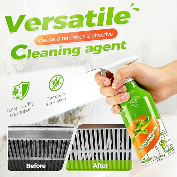 300mL Kitchen Cleaner Spray, 2026 New Cleanse Natural Enzyme Formula to Household Appliances, Clease Multi-Purpose Cleaner, Kitchen Appliance Cleaner for Hold, Stove, Oven, Range Hood (1, 300ml)