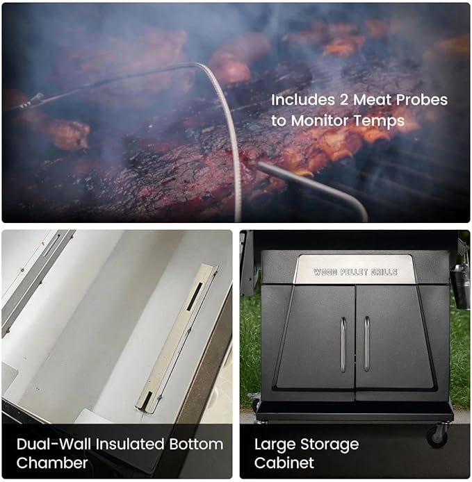 Z GRILLS 2026 Electric Pellet Smoker & Grill, 700 sq. in Cooking Space, PID 3.0 Precision Control, Dual Meat Probes, 28-Hour Hopper, Dual-Wall Insulated Base, 8-in-1 BBQ with Cover